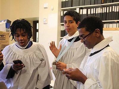 Young men of the choir